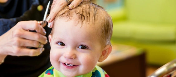 during their haircut