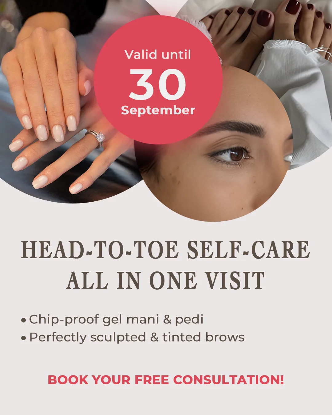 Head‑to‑toe self-care all in one visit